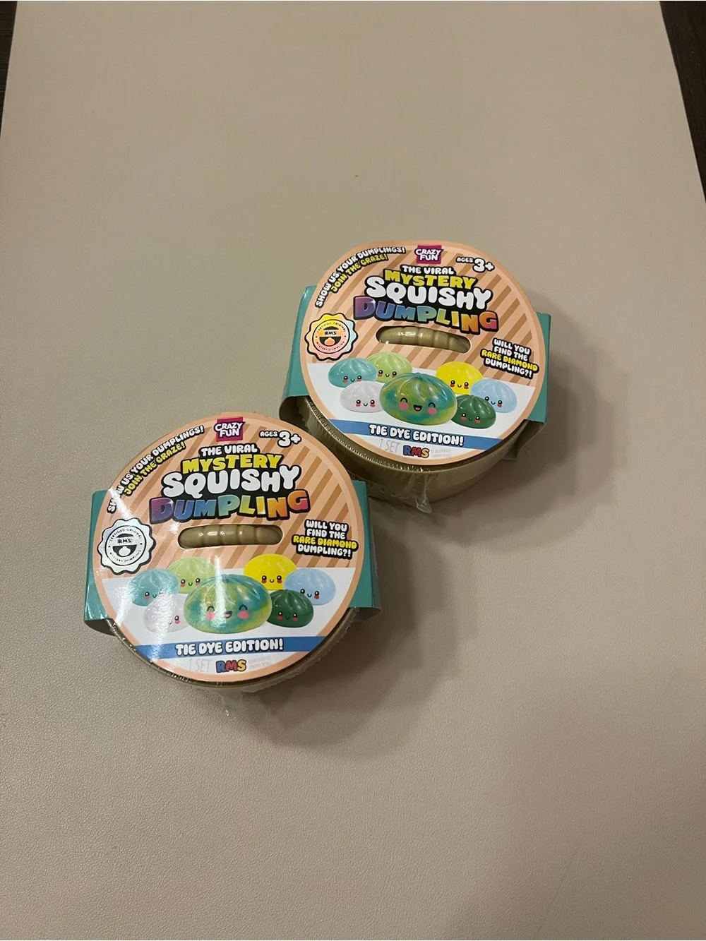 Mystery Squishy Dumpling Tie Dye Edition - Pack of 2